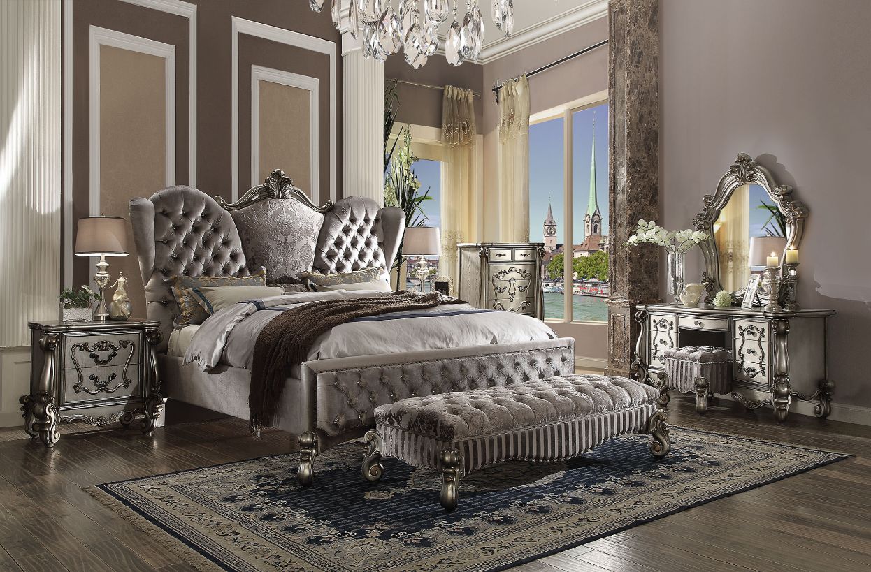 ACME - Versailles Upholstered Panel Bed