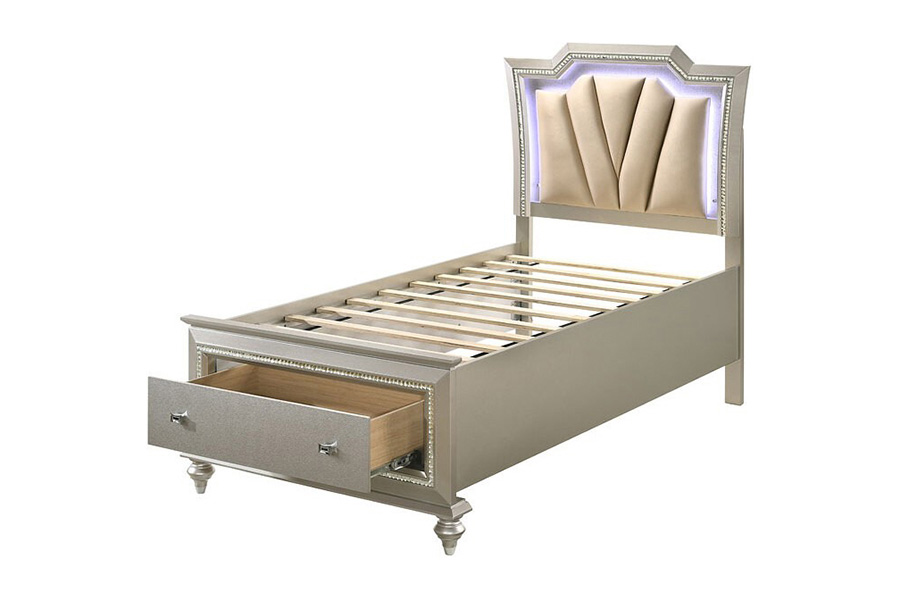 ACME - Kaitlyn Youth Storage Bed Champagne