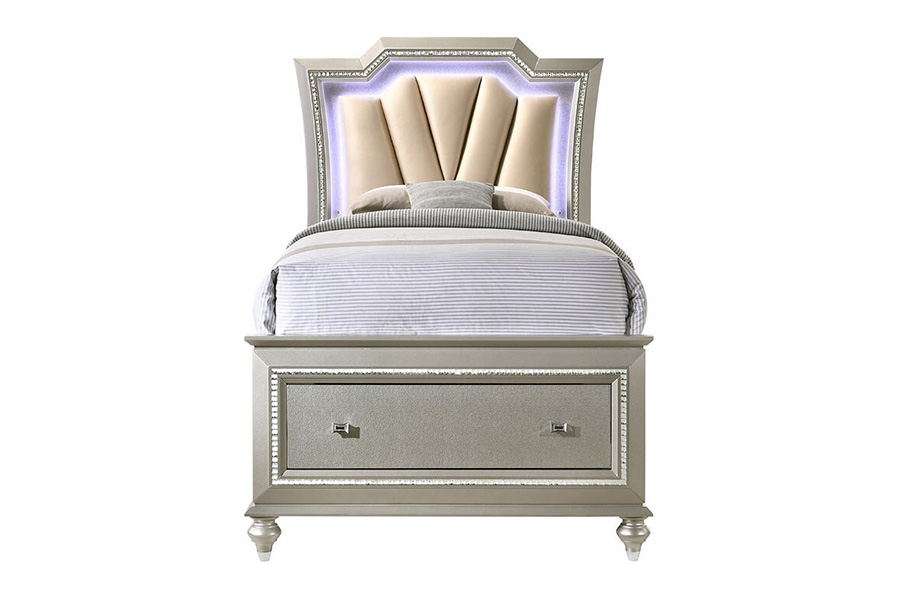 ACME Kaitlyn Youth Storage Bed Champagne - Twin Size