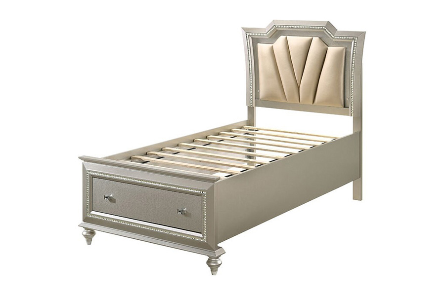 ACME - Kaitlyn Youth Storage Bed Champagne