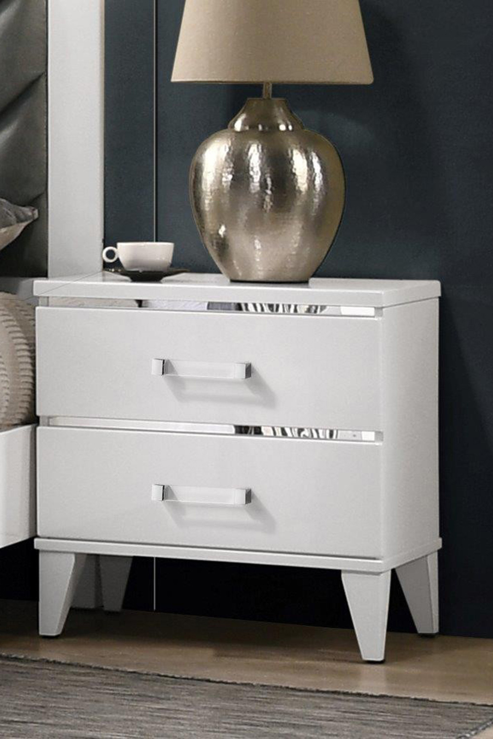 ACME Chelsie Nightstand - White Finish