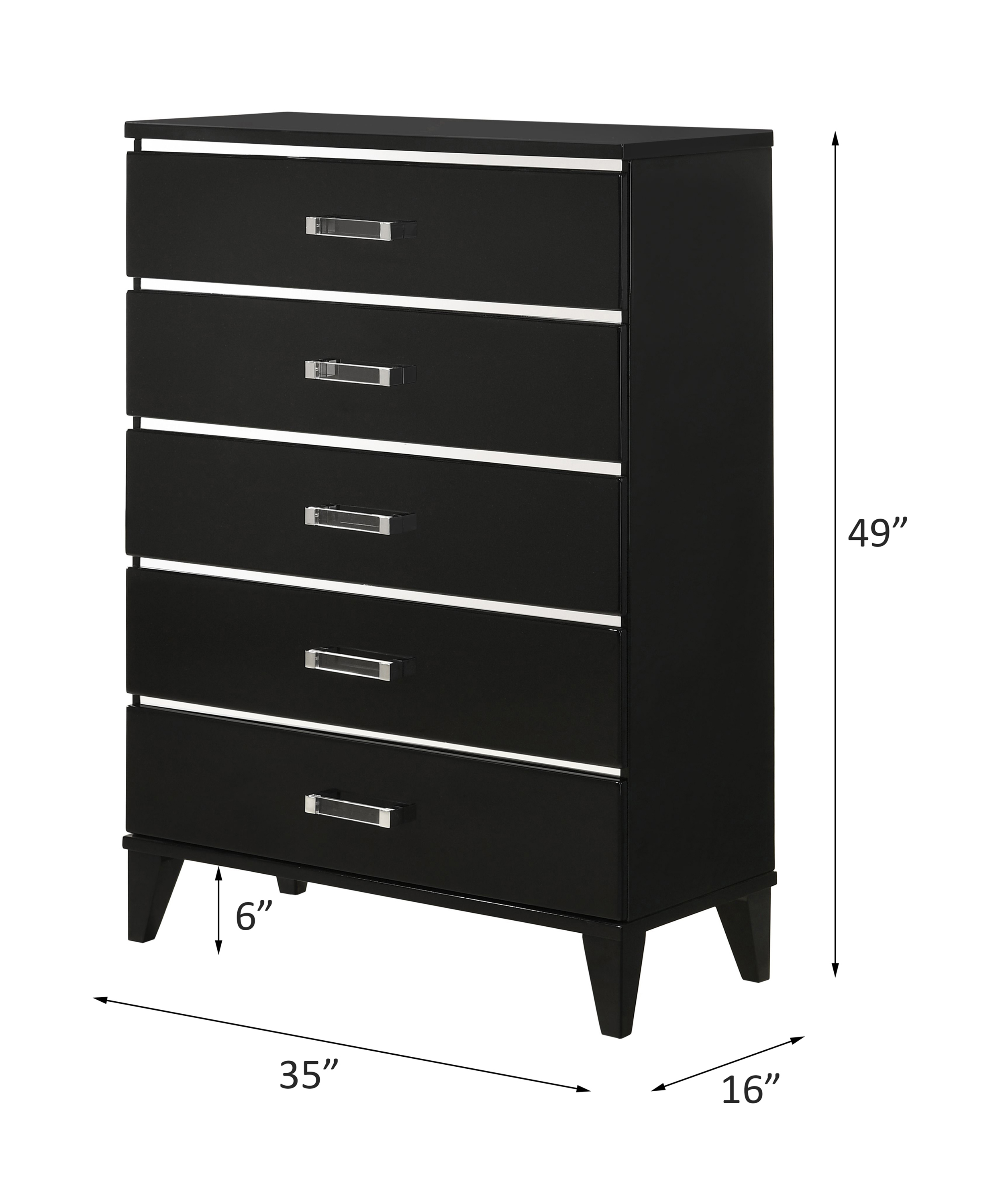 ACME Chelsie Chest - Black Finish