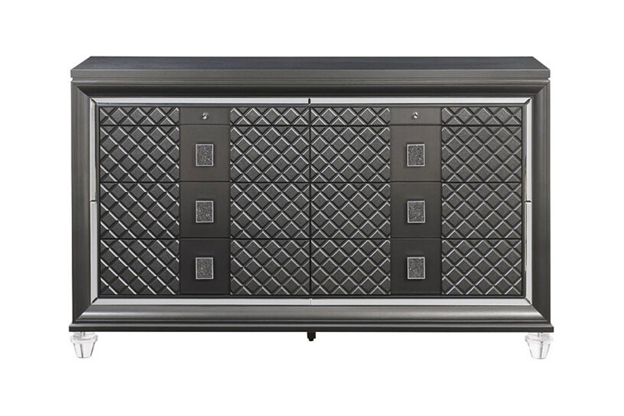 ACME - Sawyer Dresser in Metallic Gray