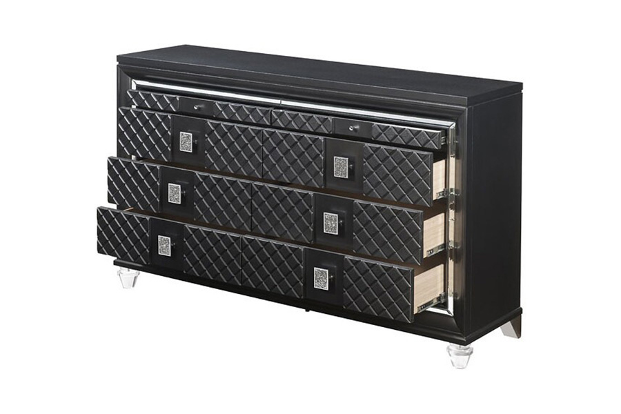 ACME - Sawyer Dresser in Metallic Gray