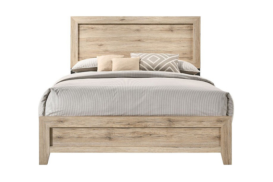 ACME Miquell Panel Bed - Rustic, King Size