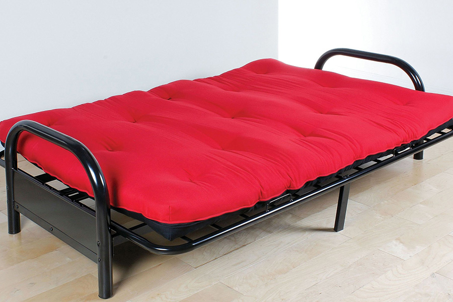 ACME Nabila Full Size Futon Mattress - Red and Black, 6" H