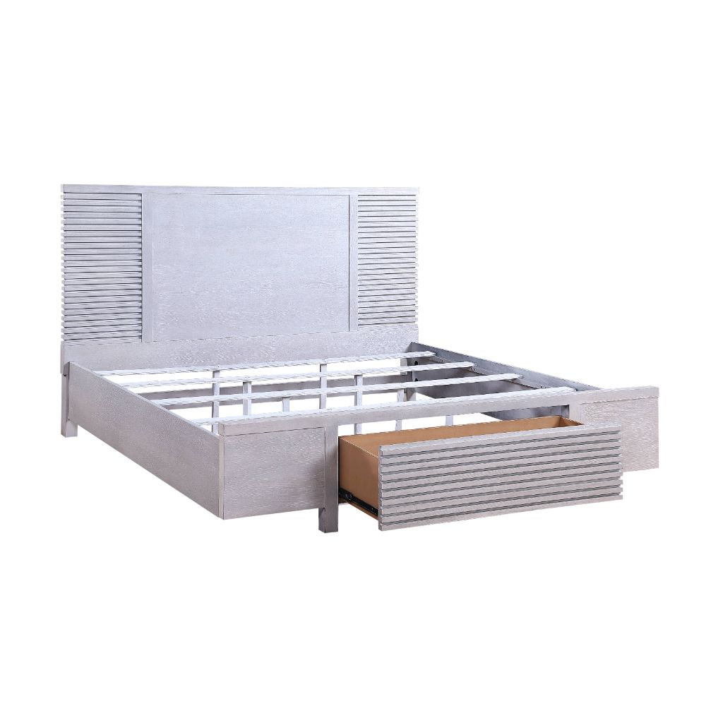 ACME Aromas Queen Bed - White Oak