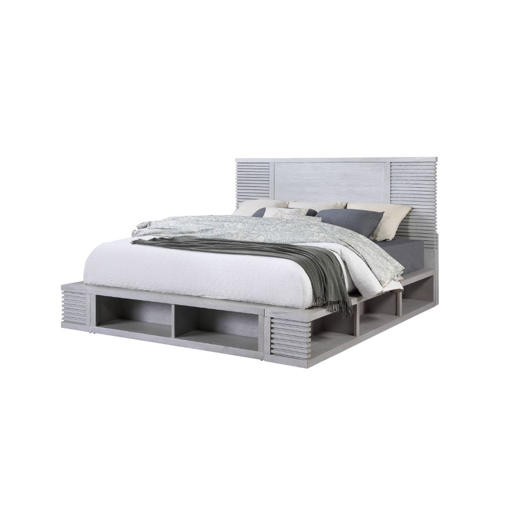 ACME Aromas Queen Bed - White Oak