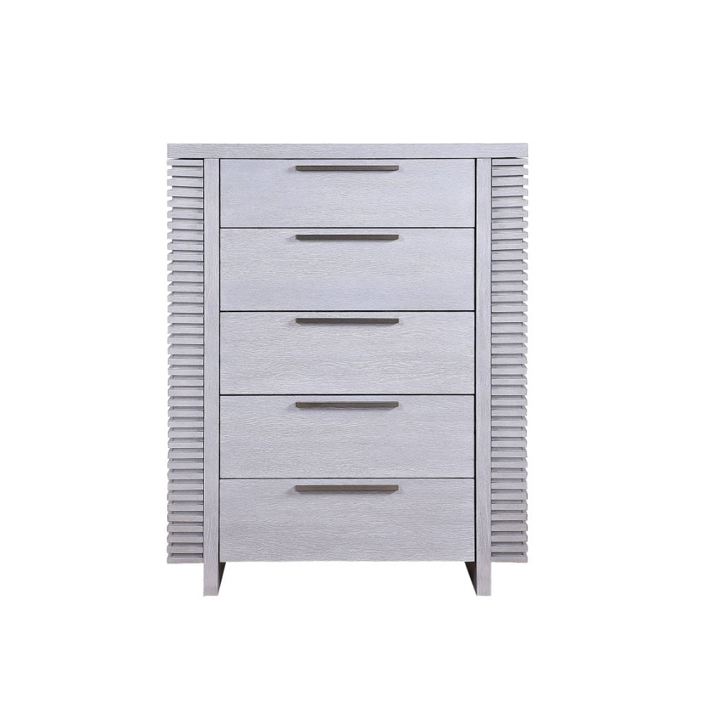 ACME - Aromas Chest with Side Storage in White Oak