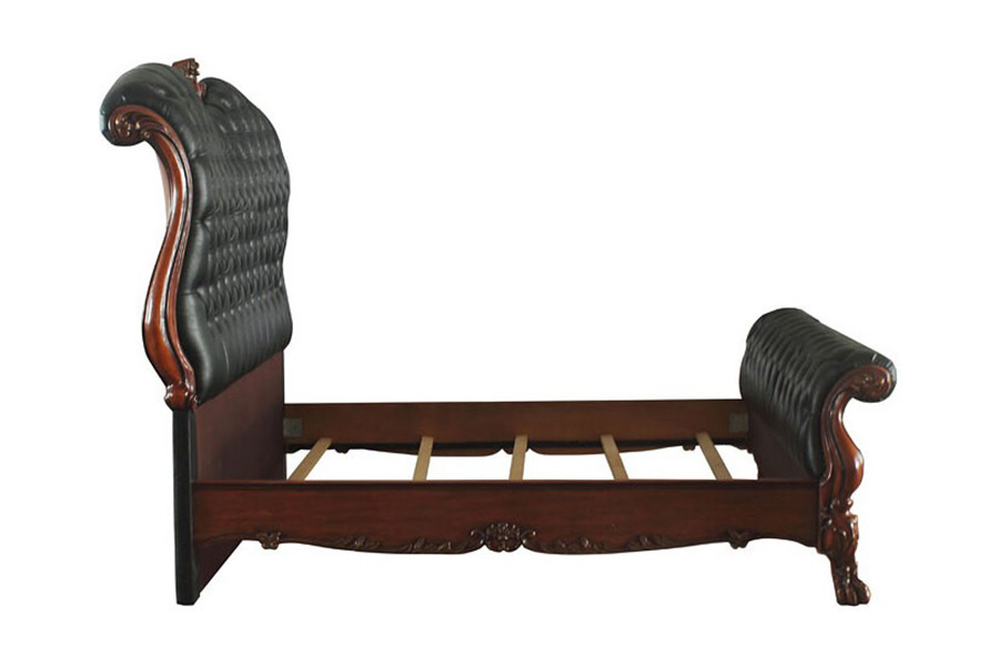 ACME Dresden Sleigh Bed - Cherry Oak, King Size