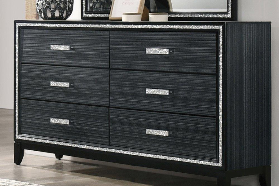 ACME Haiden Dresser - Weathered Black Finish