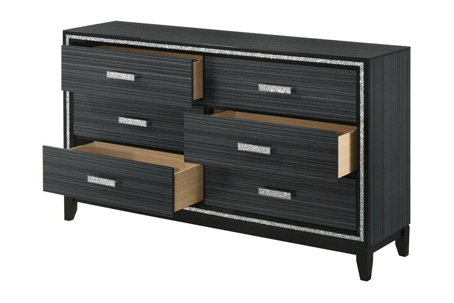 ACME Haiden Dresser - Weathered Black Finish