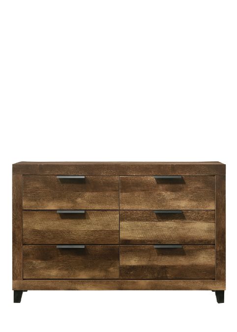 ACME - Morales Dresser in Rustic Oak