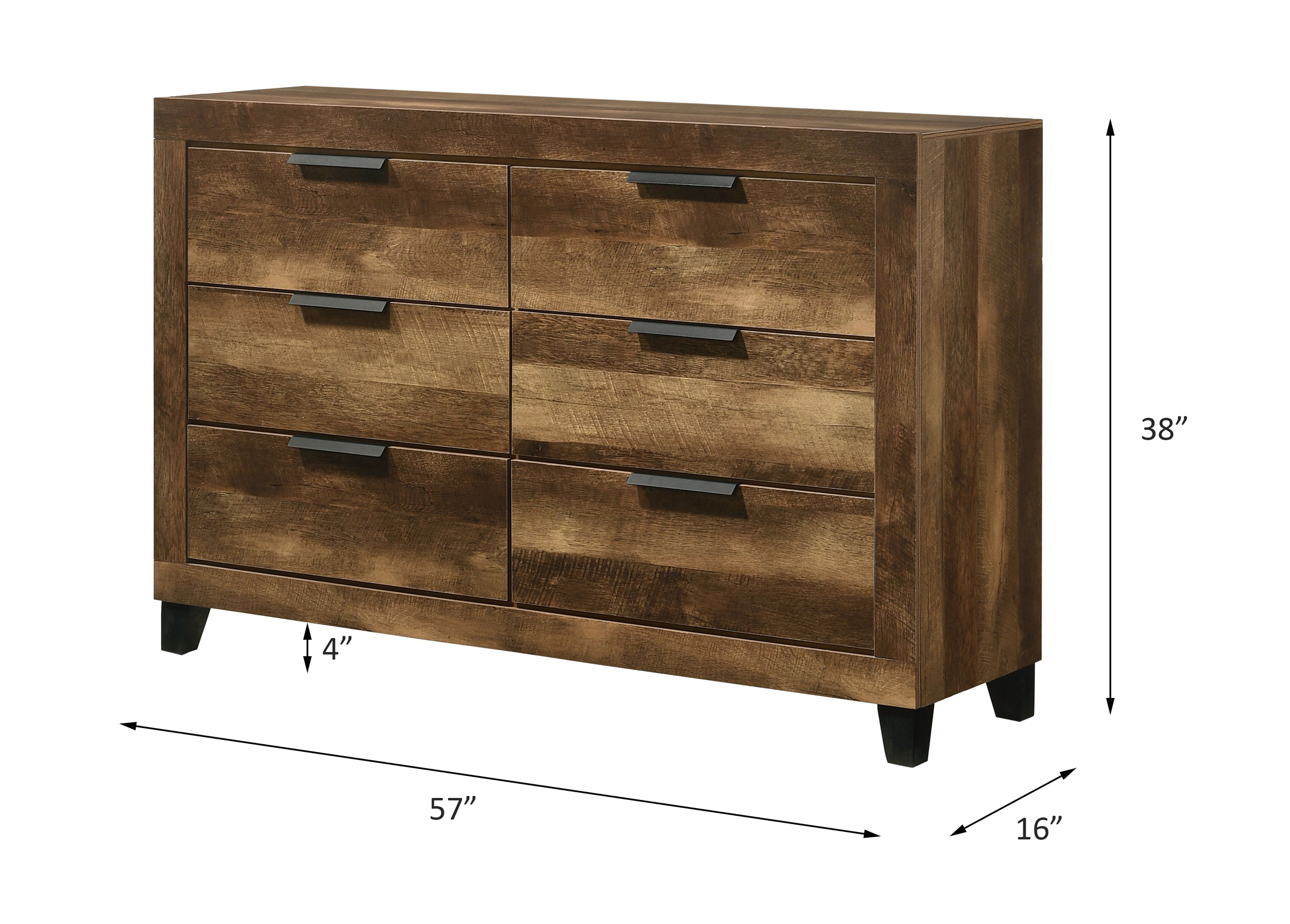 ACME - Morales Dresser in Rustic Oak