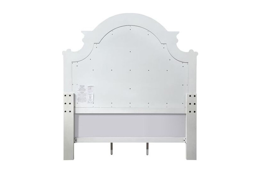 ACME Florian Queen Bed - Beige/Antique White