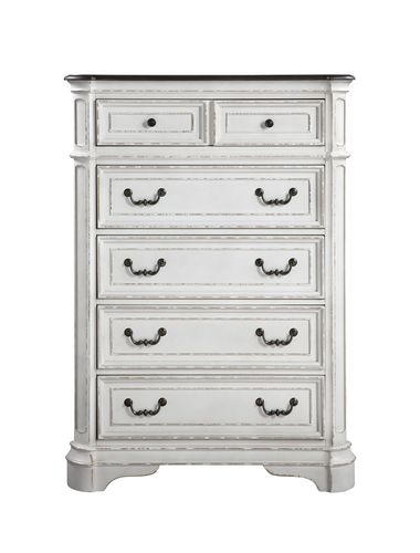 ACME Florian Chest - Antique White/Oak