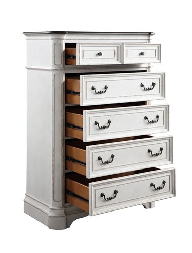 ACME Florian Chest - Antique White/Oak