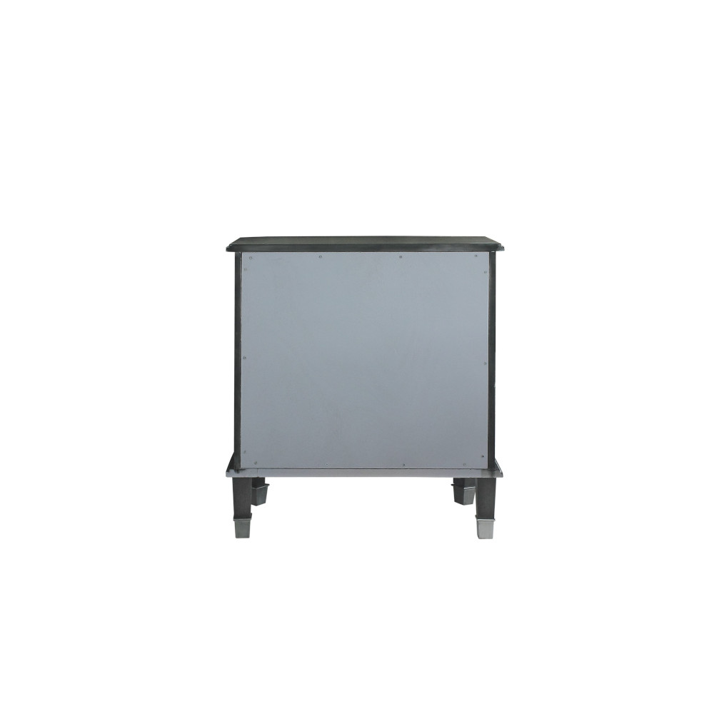 ACME - House Beatrice Nightstand in Charcoal/Light Gray