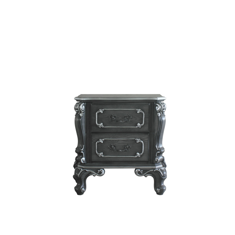 ACME - House Delphine Nightstand in Charcoal