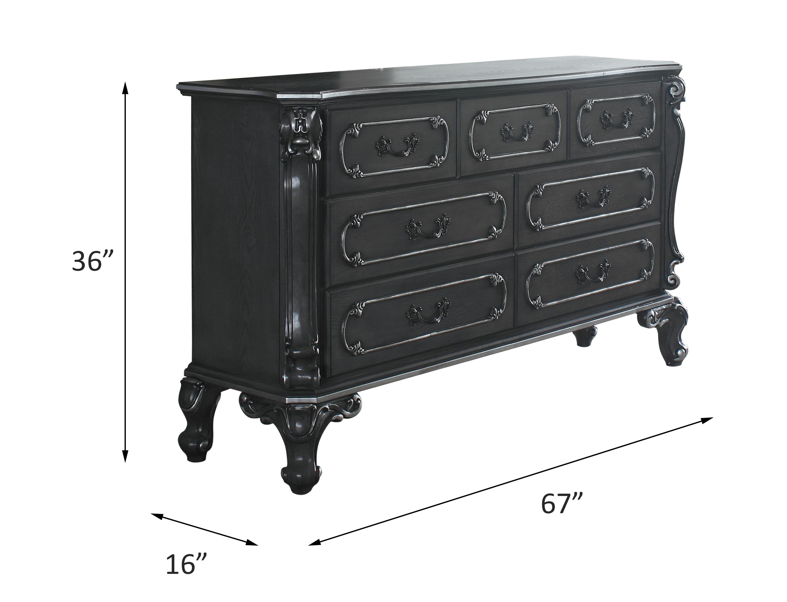 ACME - House Delphine Dresser in Charcoal