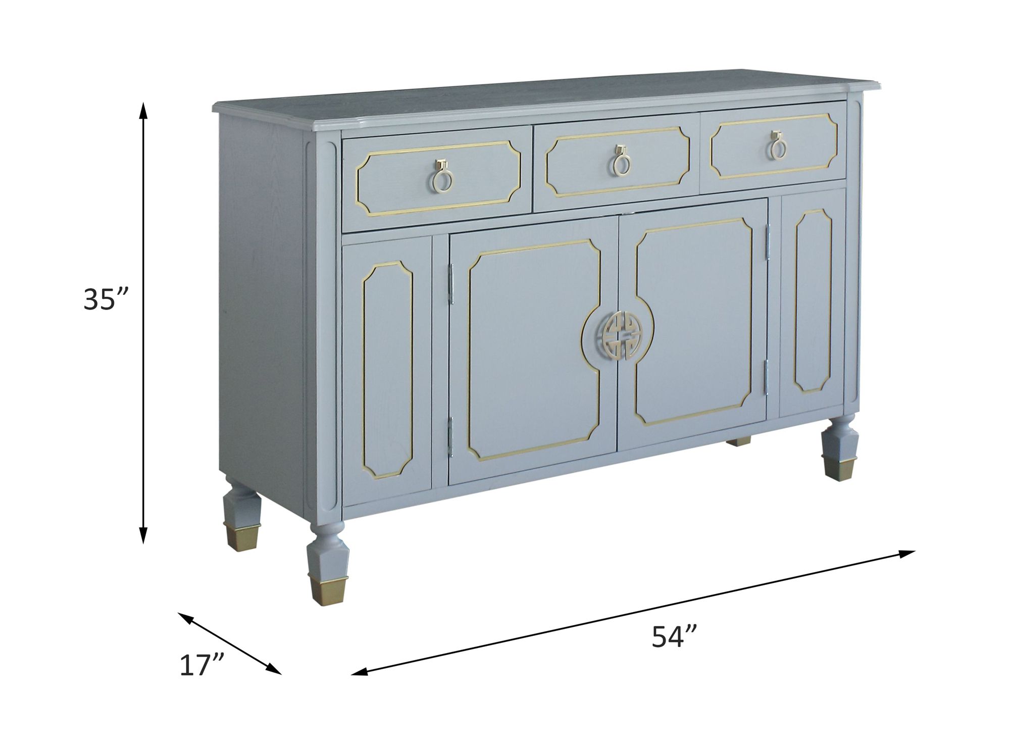 ACME House Marchese Dresser - Pearl Gray