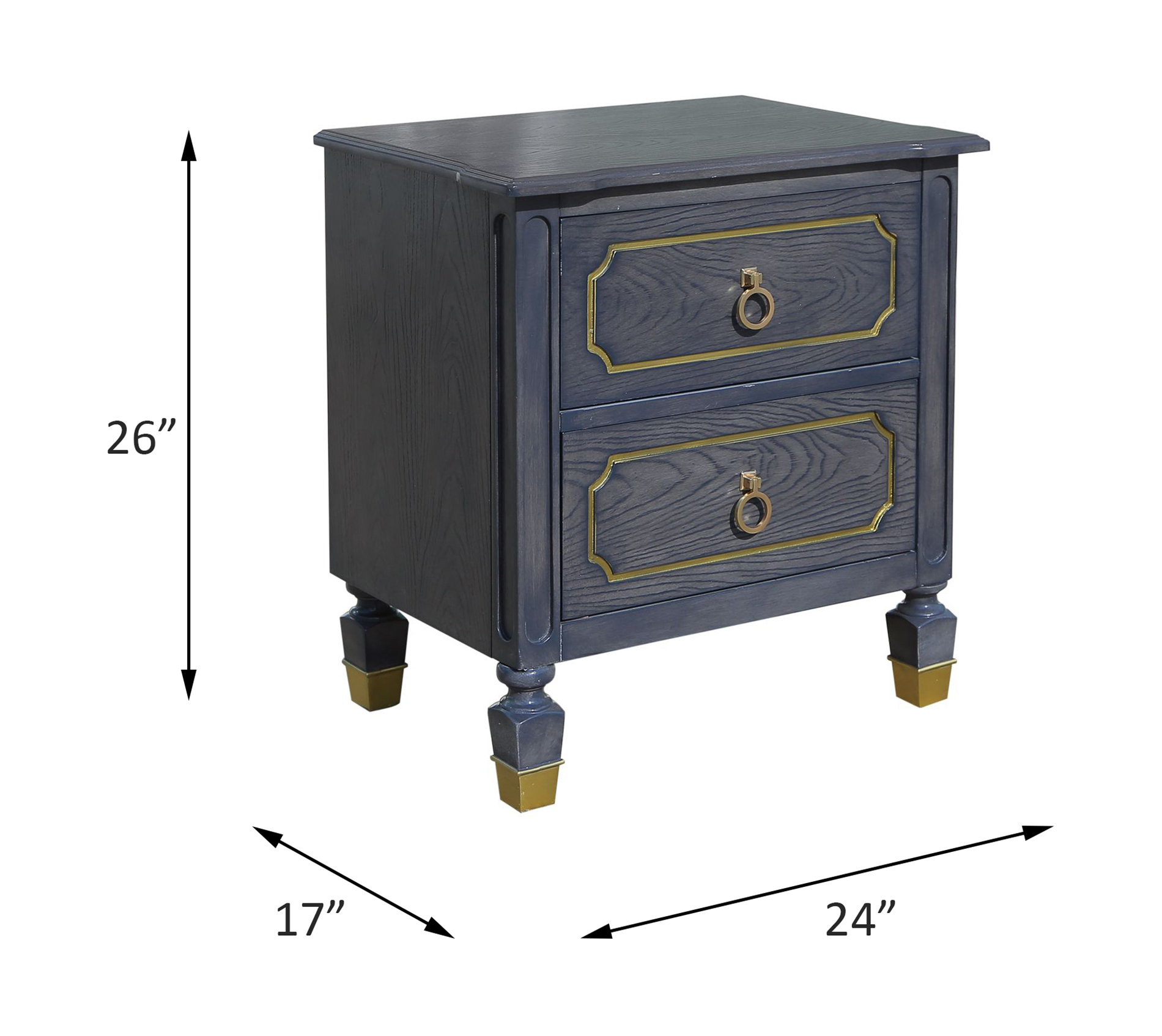 ACME - House Marchese Nightstand in Tobacco