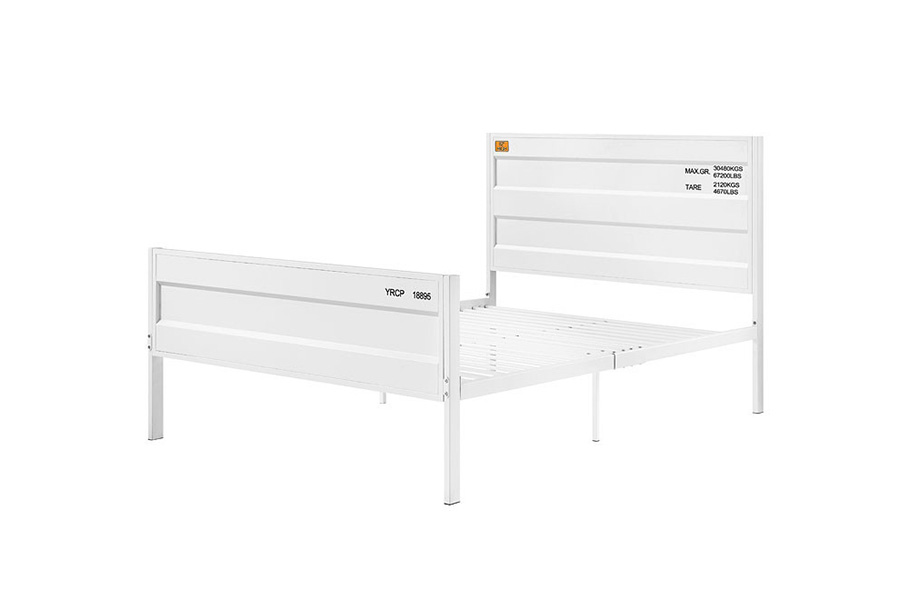 ACME Cargo Youth Panel Bed - White, Twin Size