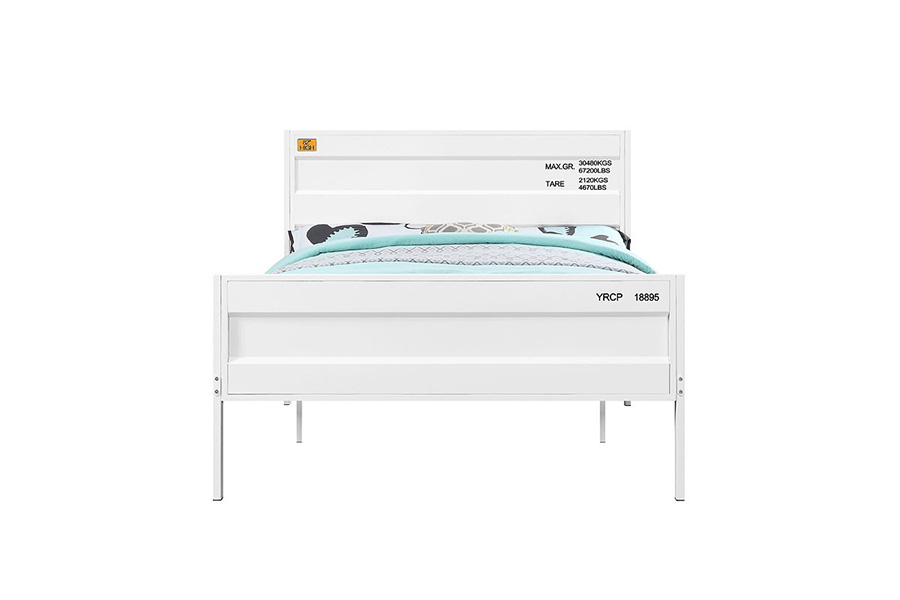 ACME Cargo Youth Panel Bed - White, Twin Size