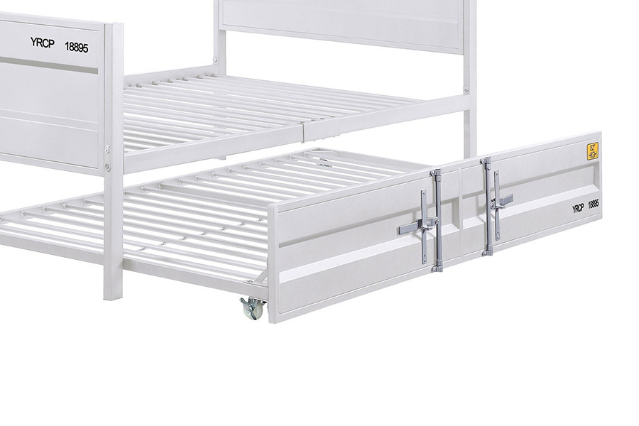 ACME Cargo Youth Panel Bed - White, Twin Size