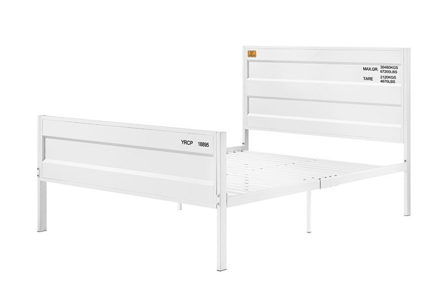 ACME Cargo Youth Panel Bed - White, Full Size