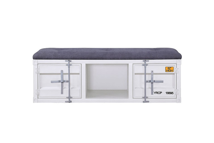 ACME Cargo Youth Storage Bench - White