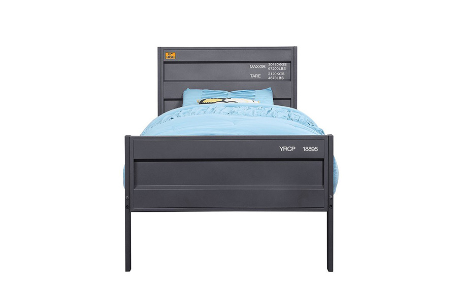 ACME Cargo Youth Panel Bed - Gunmetal, Twin Size