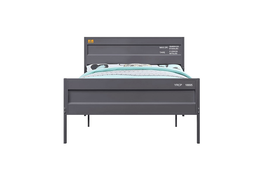 ACME Cargo Youth Panel Bed - Gunmetal, Twin Size