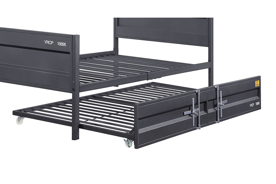 ACME Cargo Youth Panel Bed - Gunmetal, Twin Size