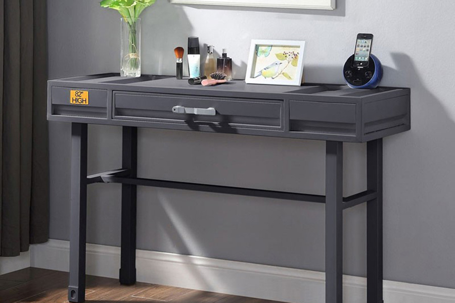 ACME Cargo Youth Vanity Desk - Gunmetal