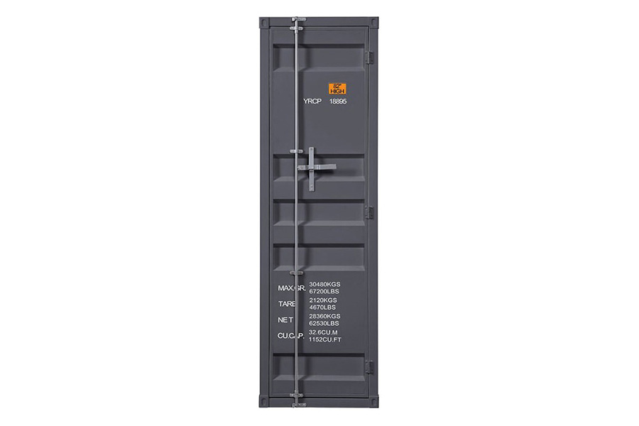 ACME Cargo Youth Single Door Wardrobe - Gunmetal