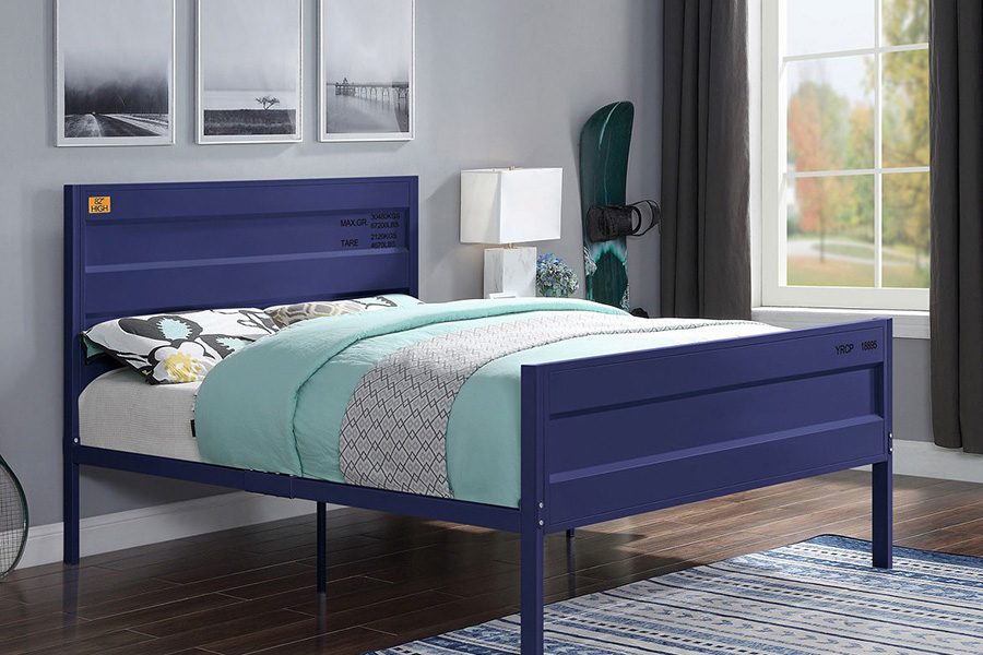 ACME Cargo Youth Panel Bed - Blue, Twin Size