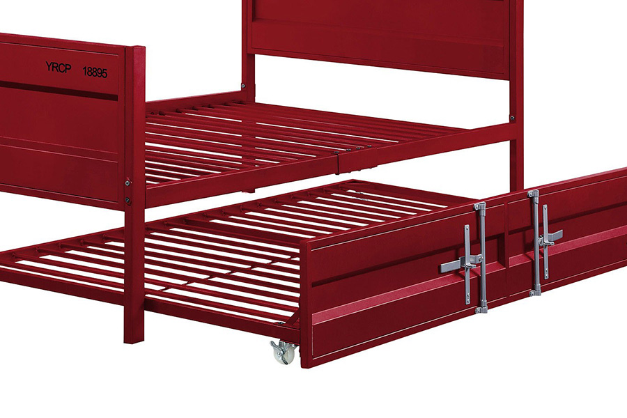 ACME Cargo Youth Panel Bed - Red, Full Size