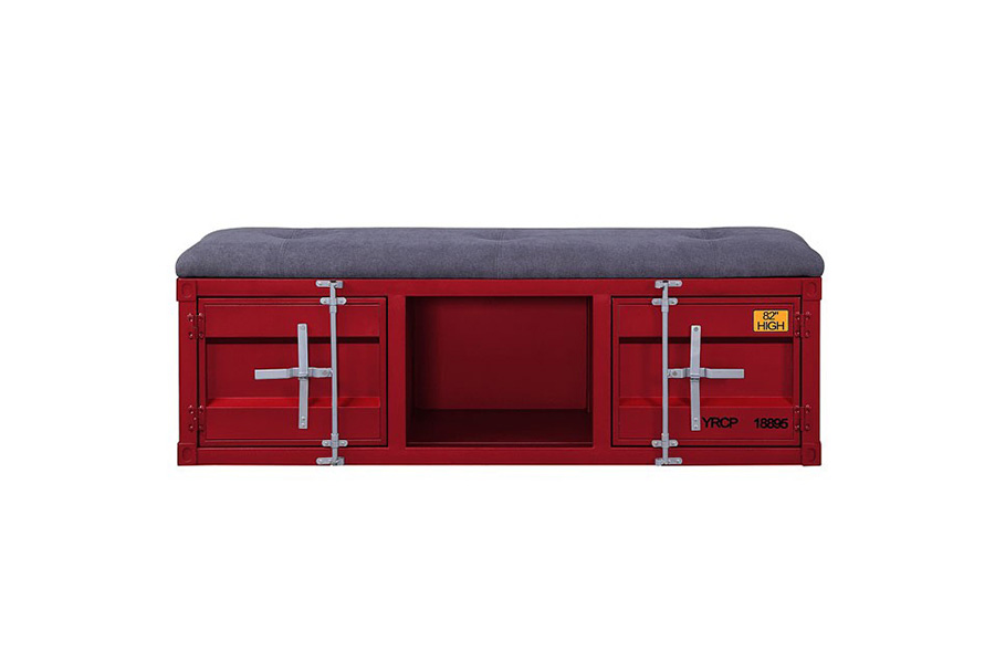 ACME Cargo Youth Storage Bench - Red