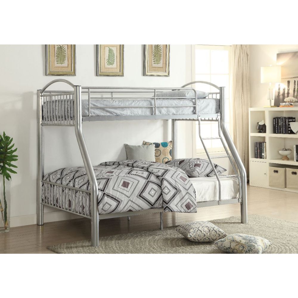 ACME Cayelynn Twin/Full Bunk Bed - Silver