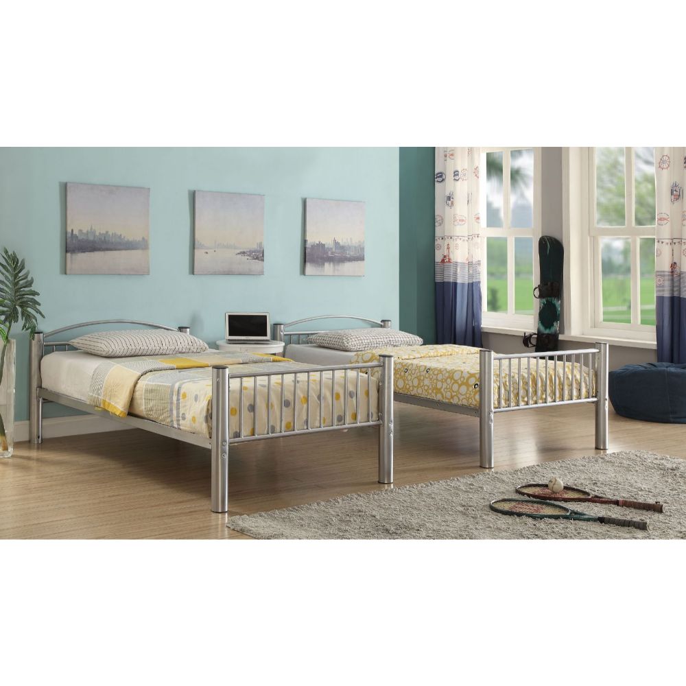 ACME Cayelynn Twin/Twin Bunk Bed - Silver