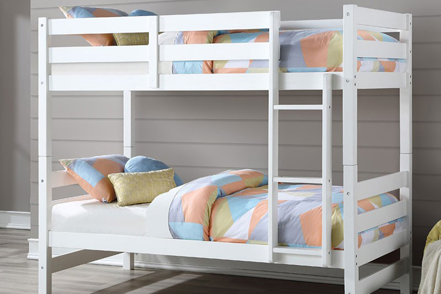 ACME Ronnie Twin over Twin Bunk Bed - White