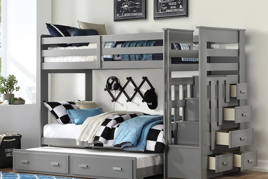 ACME - Allentown Twin Bunk Bed with Trundle