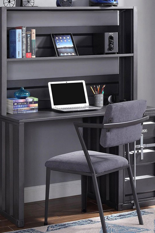 ACME Cargo Youth Desk with Hutch - Gunmetal