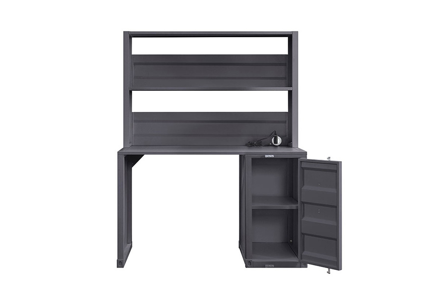 ACME Cargo Youth Desk with Hutch - Gunmetal