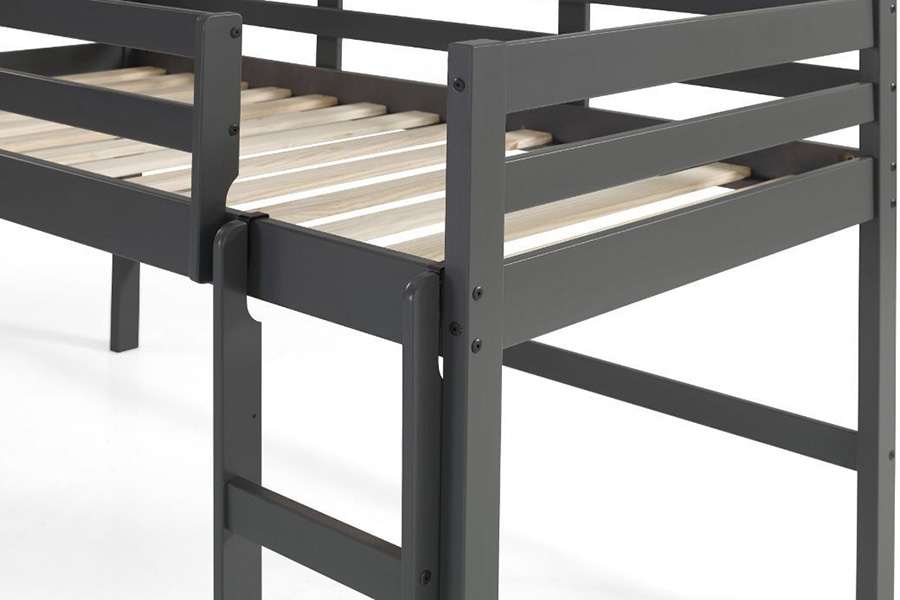 ACME Lara Twin Loft Bed - Gray Finish