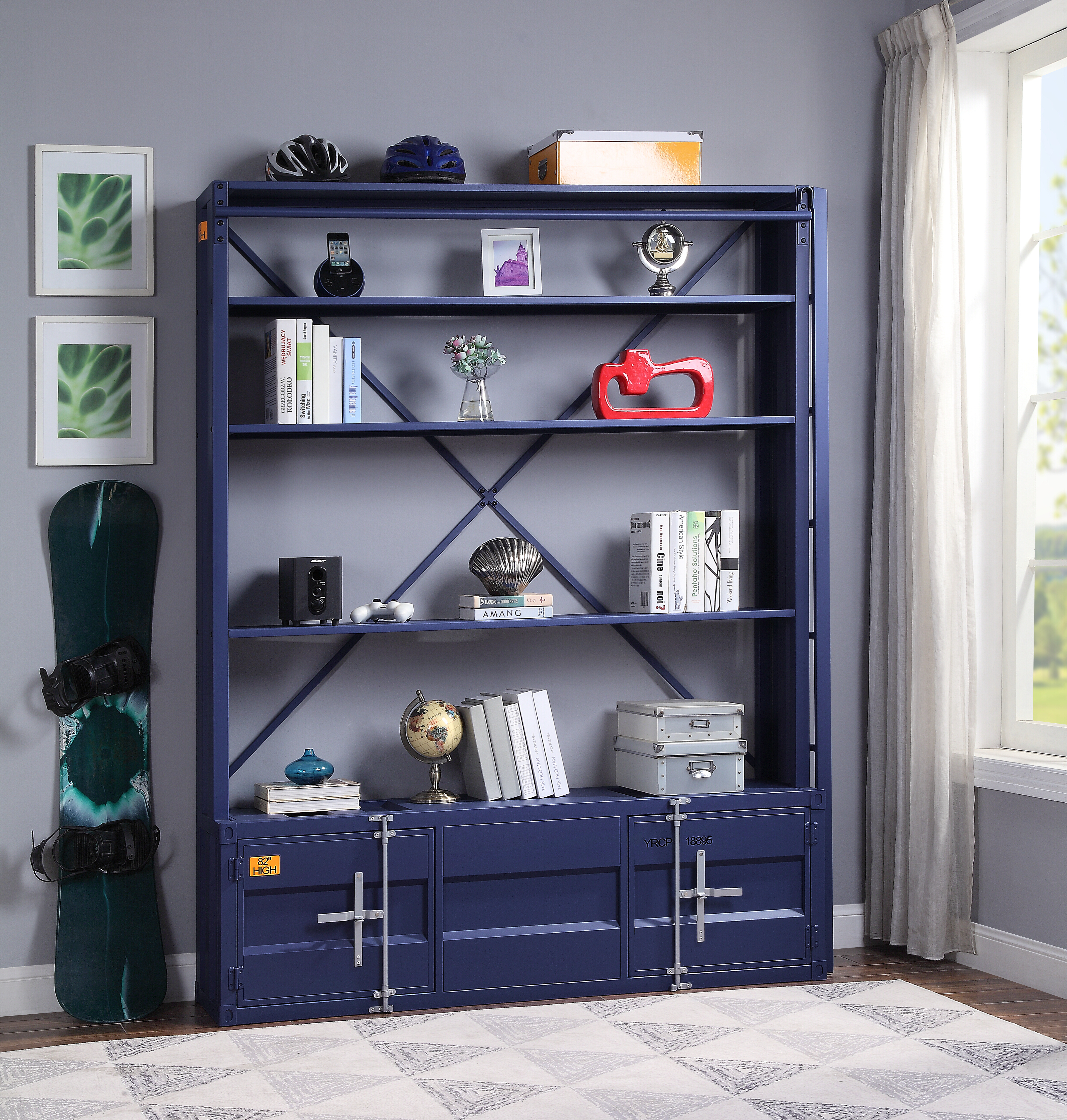 ACME Cargo Bookcase - Blue