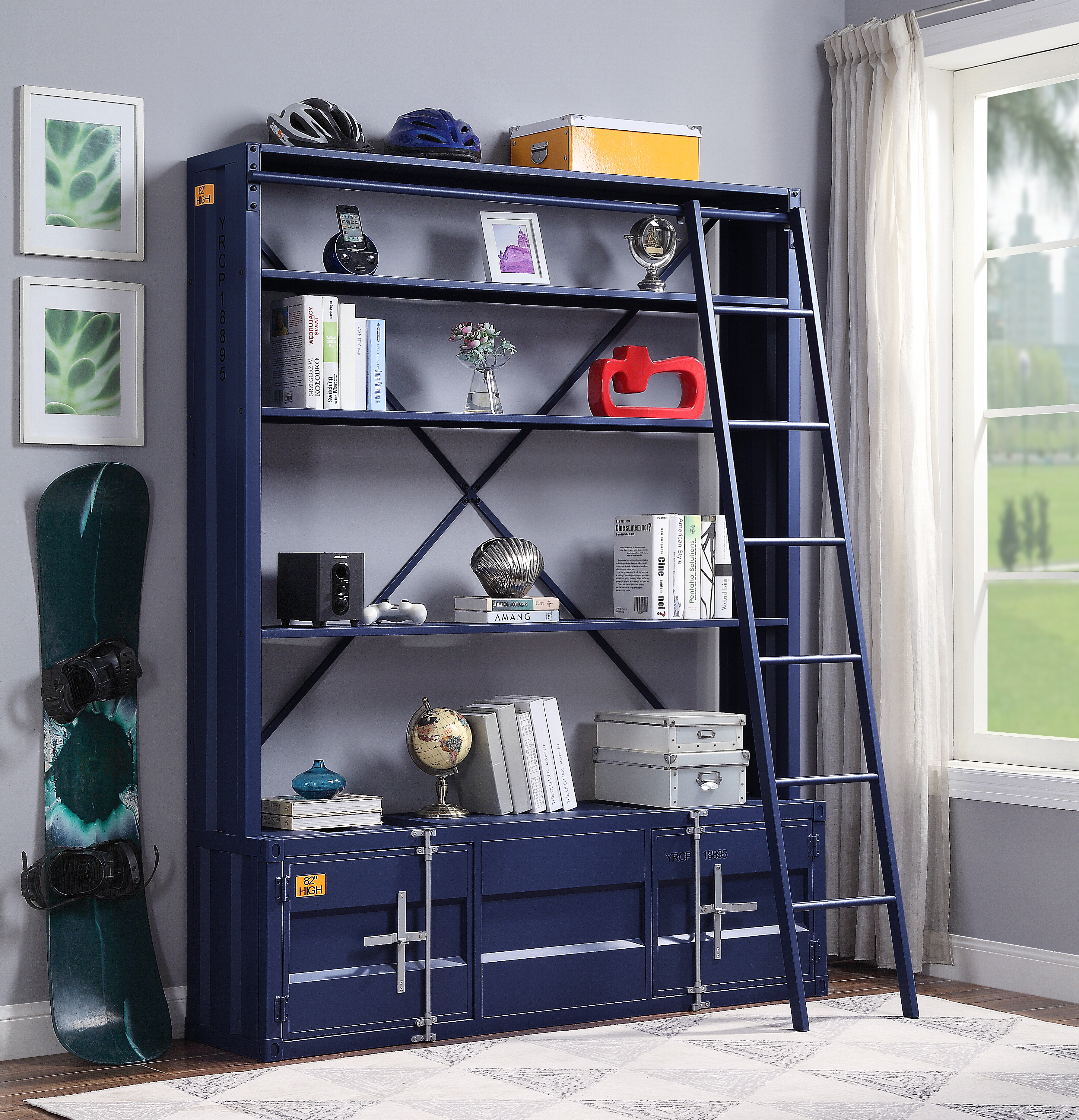 ACME Cargo Bookcase - Blue