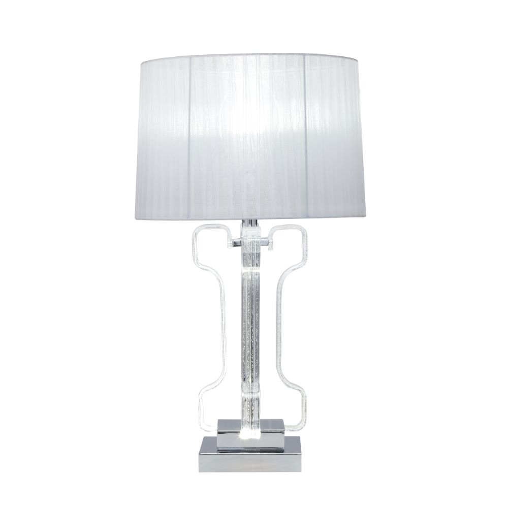 ACME - Melinda Table Lamp in Clear Acrylic/Chrome