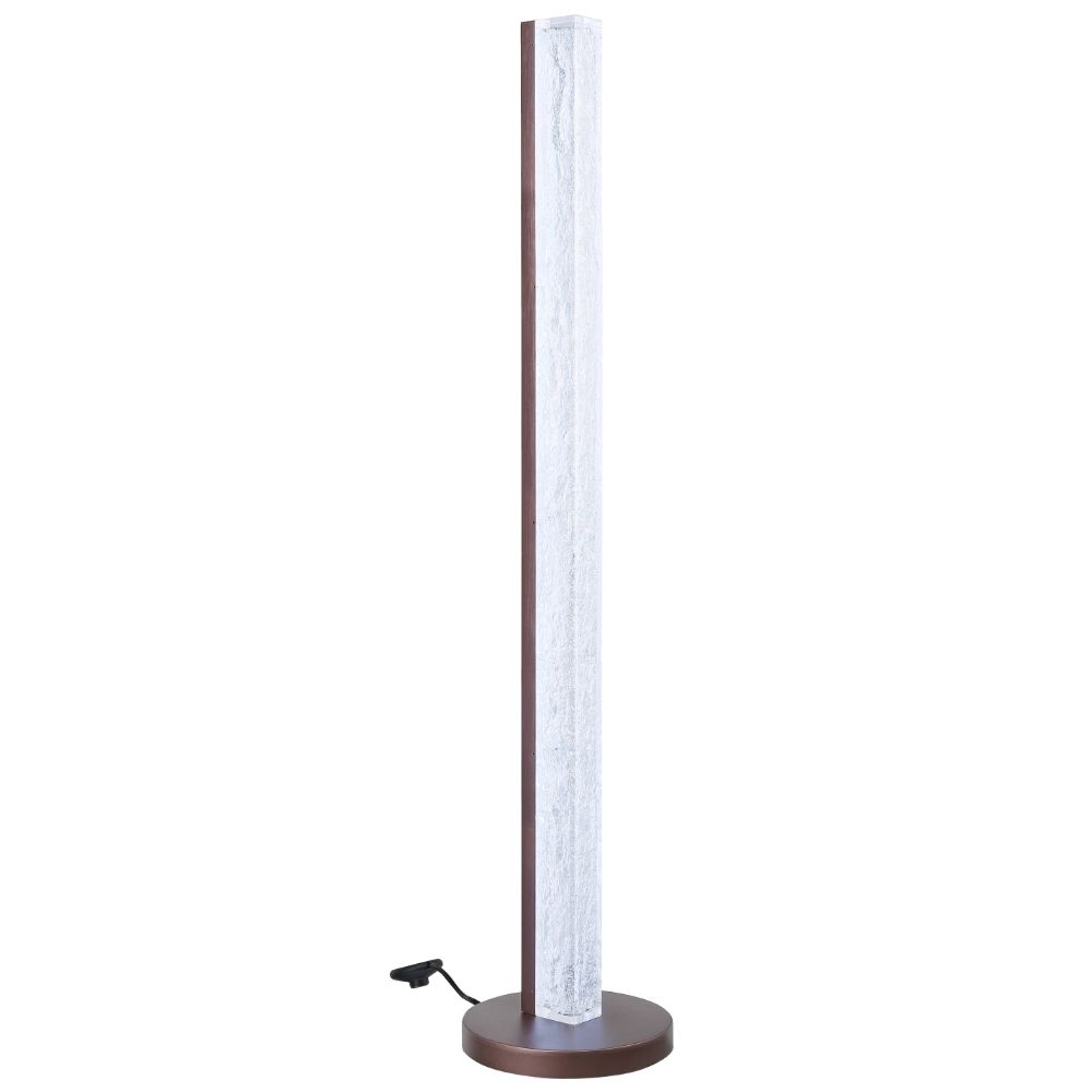 ACME - Vreni Floor Lamp in Clear/Brown